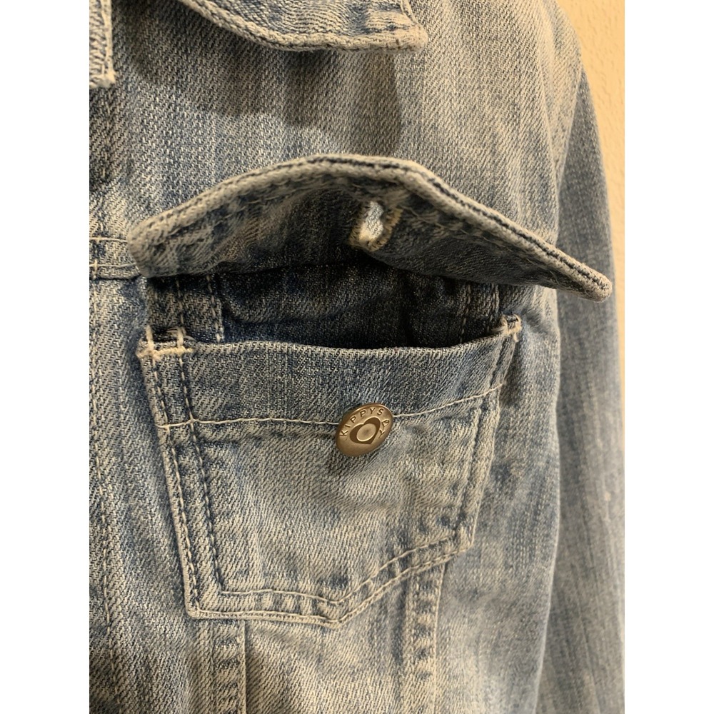 Kippys Premium Denim Jean Jacket Made In The USA Western Style Size Medium - Picture 12 of 14